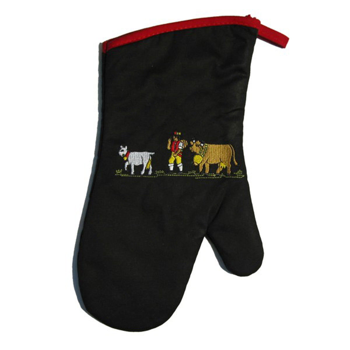 83-0518-Grillhandschuh-Alpaufzug-Baumwolle-SCHWARZ