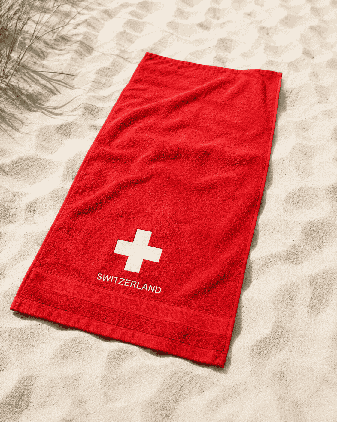 Badetuch CH-Kreuz Switzerland, rot, 70 x 140 cm