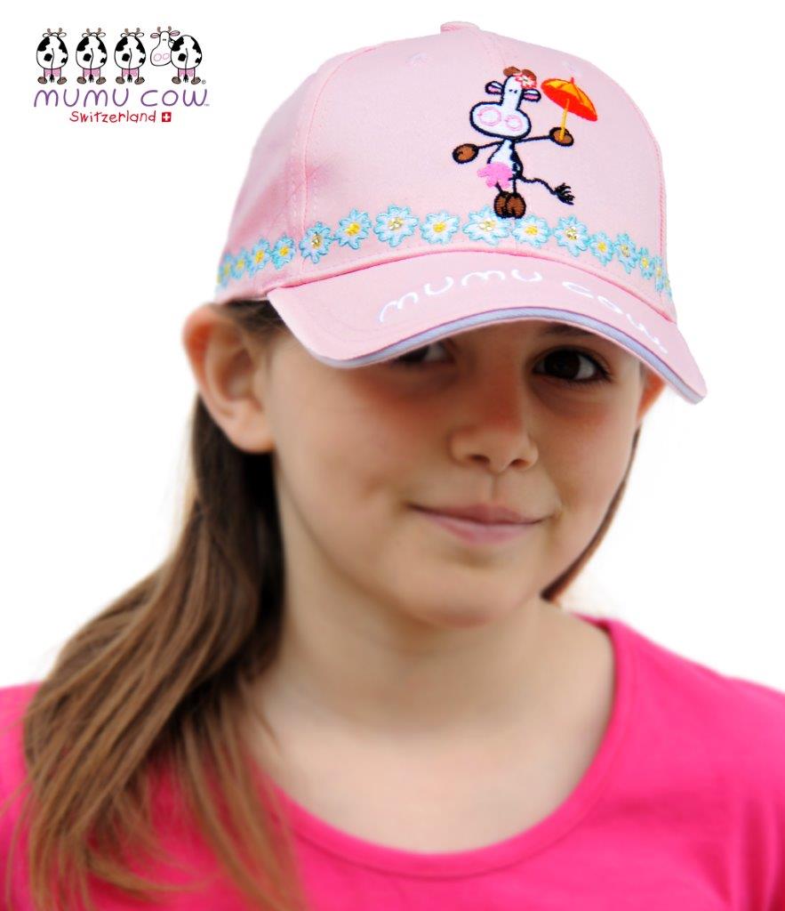 Kindermütze Mumu Cow rosa