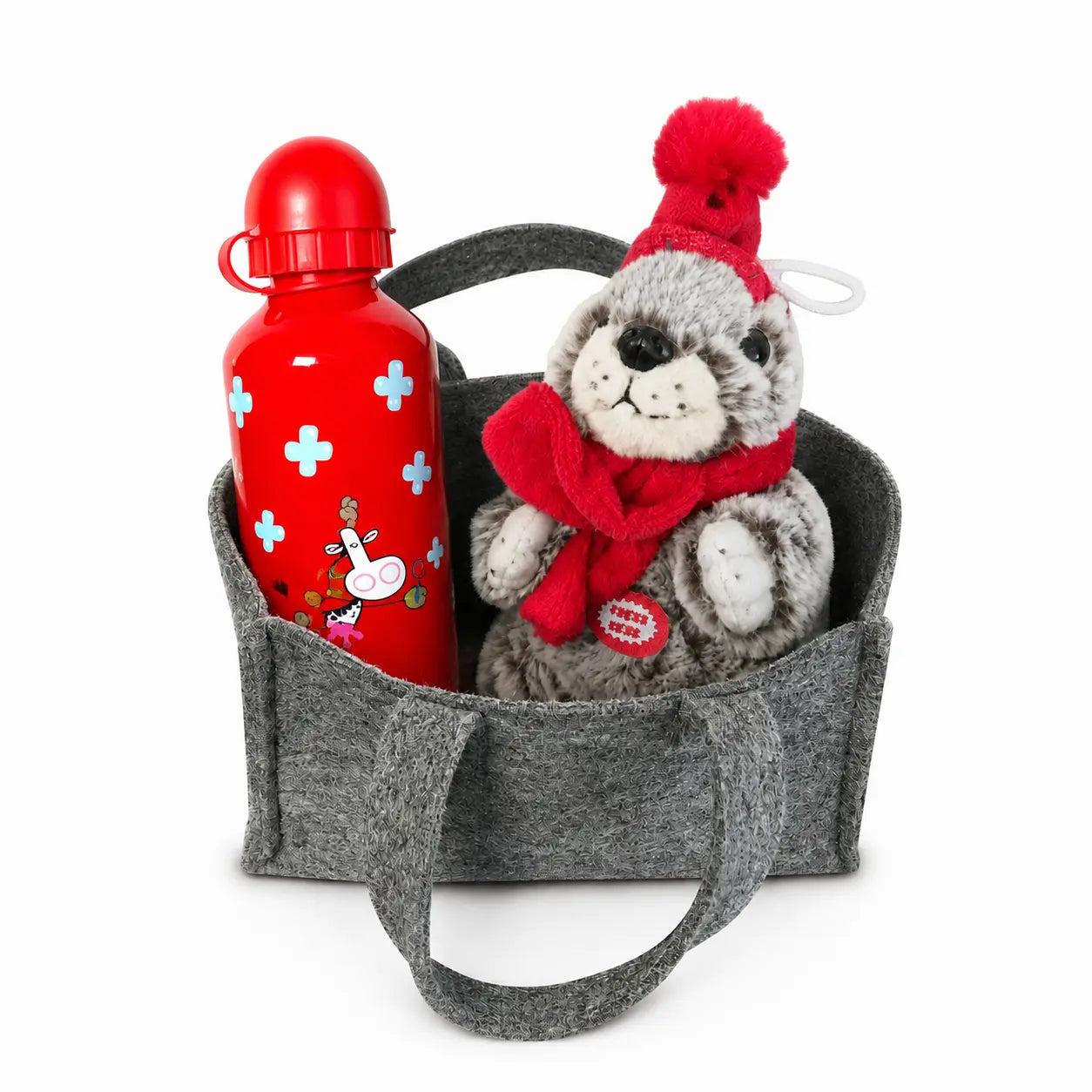Geschenkset Teddybär & Trink-Flasche
