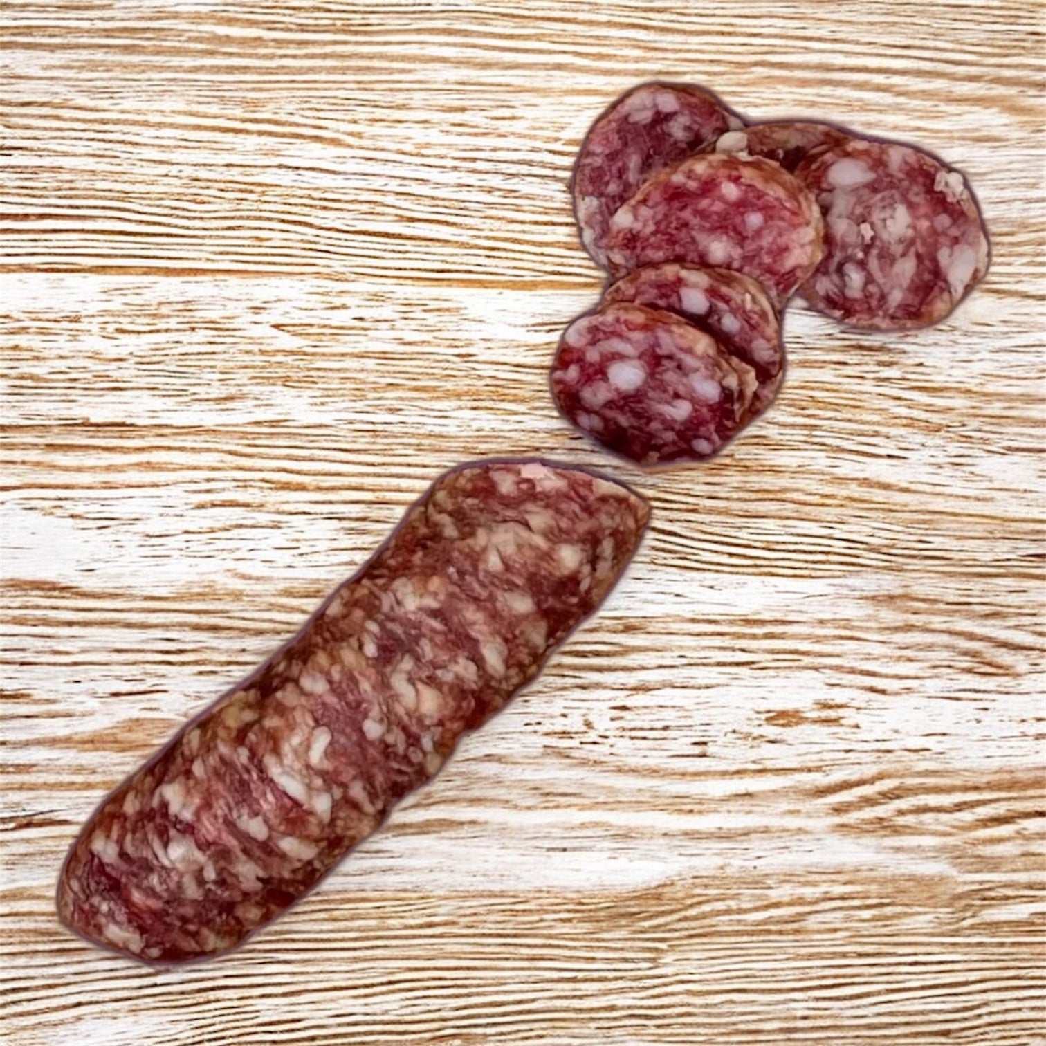 2 Stück Alpenschwein-Salsiz