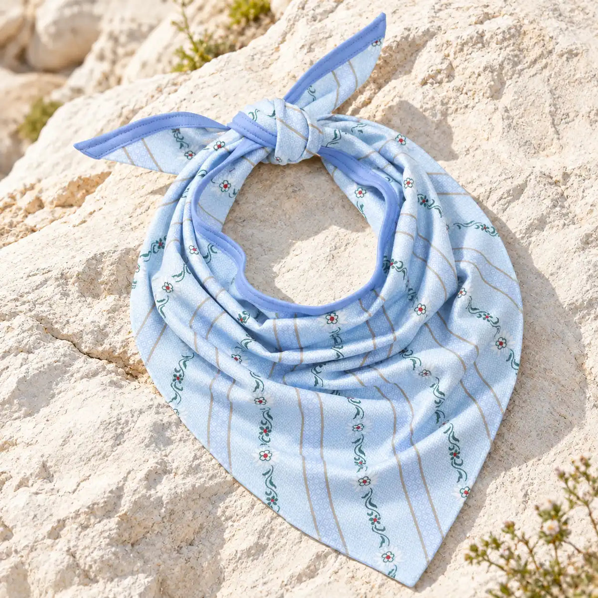 Baby Hals- & Kopftuch Schwinger, hellblau