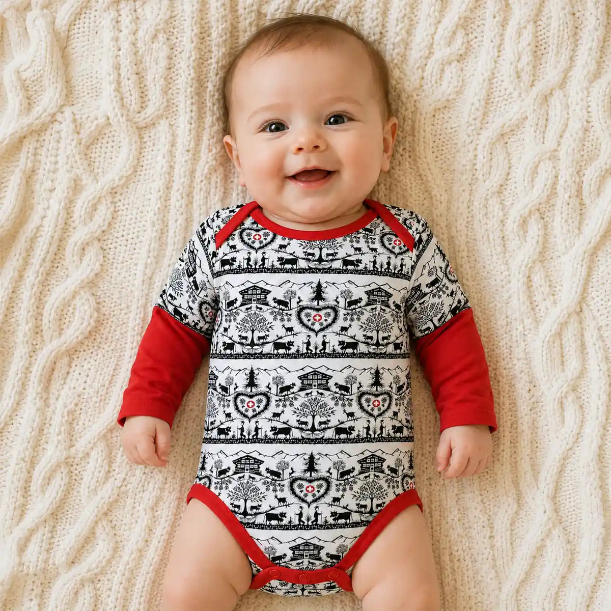 Baby-Body SCHERENSCHNITT, langarm