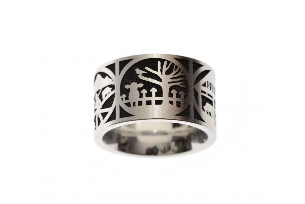 Ring Edelstahl Scherenschnitt 12mm