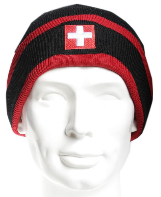 Strickmuetze-Schweizer-Wappen-schwarz