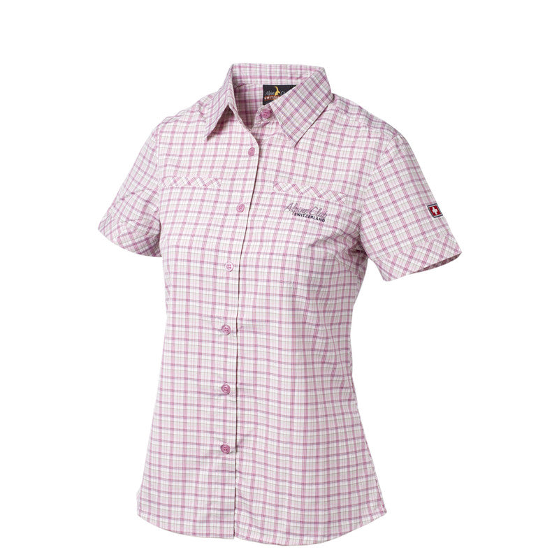 Damen Shirt Funktionelle Outdoor, rosa/grau