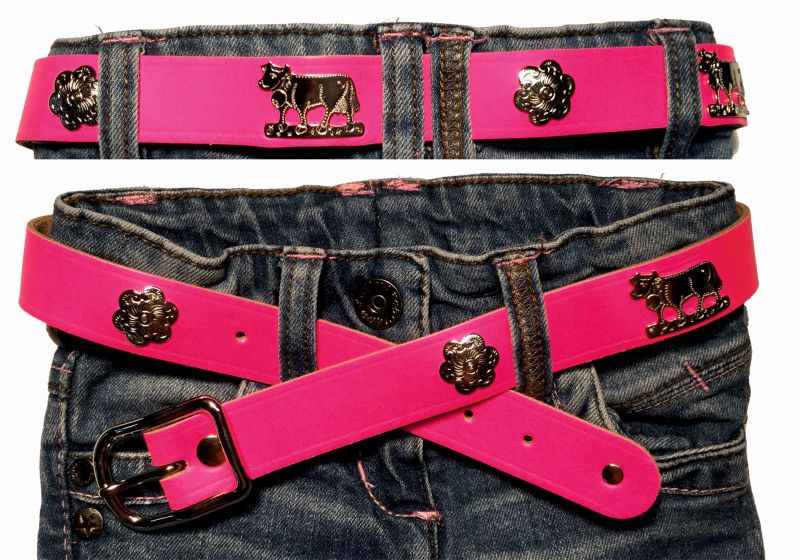 Appenzeller Kinder-Gürtel, 2.5cm breit, Leder