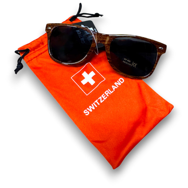 Sonnenbrille Holzeffekt