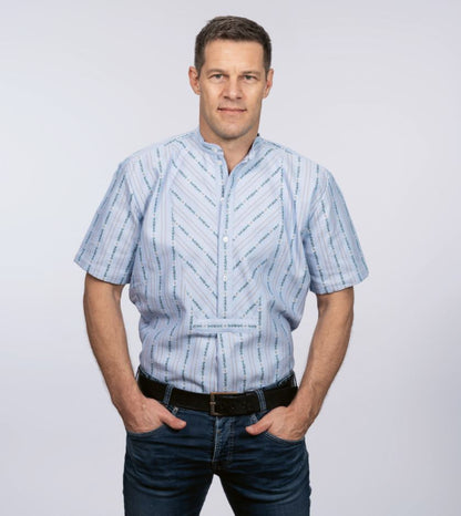 177SB-01_Herren-Edelweiss-Hemd-kurzarm-mit-Stehkragen-SB-hellblau