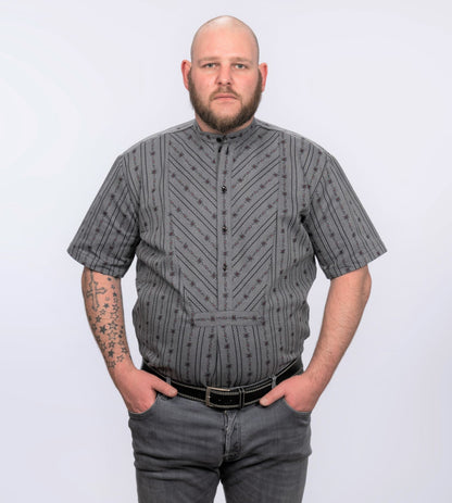 177SB-04_Herren-Edelweiss-Hemd-kurzarm-mit-Stehkragen-SB-anthrazit_1