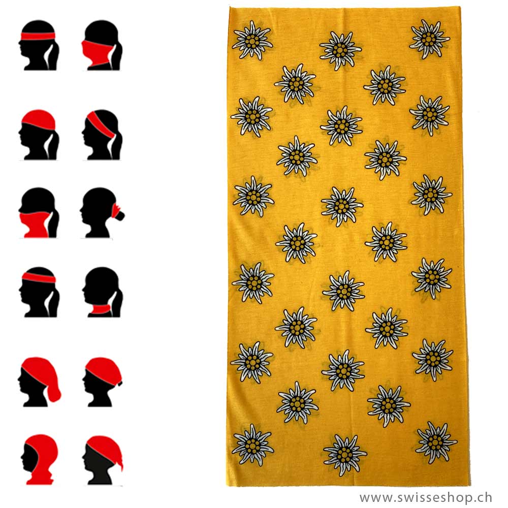 21-0101-02_Bbandana-Schlauchtuch-Edelweiss-gelb