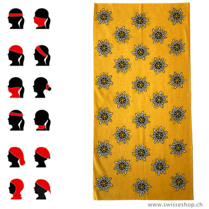 21-0101-02_Bbandana-Schlauchtuch-Edelweiss-gelb