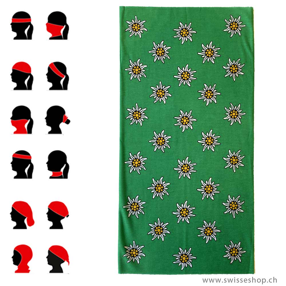 21-0101-03_Bbandana-Schlauchtuch-Edelweiss-gruen