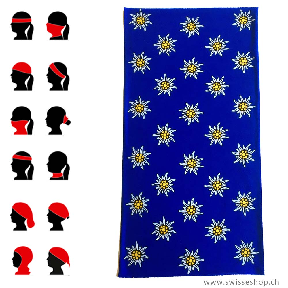 21-0101-10_Bbandana-Schlauchtuch-Edelweiss-royalblau