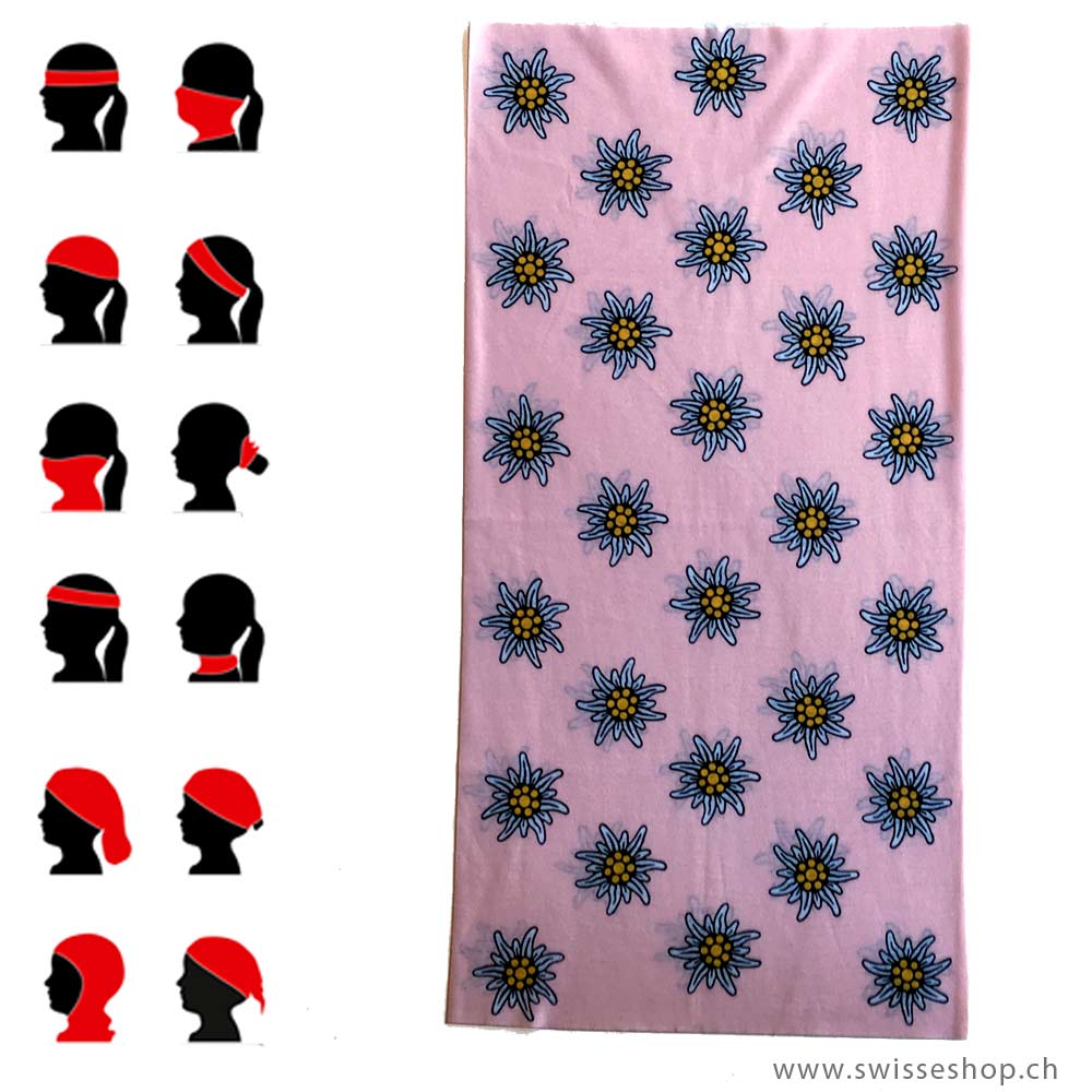 21-0101-11_Bbandana-Schlauchtuch-Edelweiss-rosa