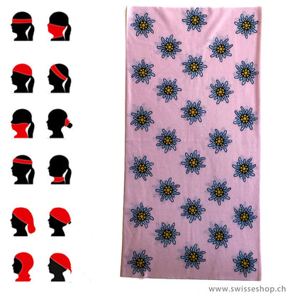 21-0101-11_Bbandana-Schlauchtuch-Edelweiss-rosa