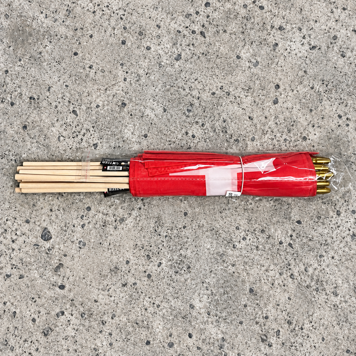 12er SET Schweizer Fahne, 25 x 25 cm