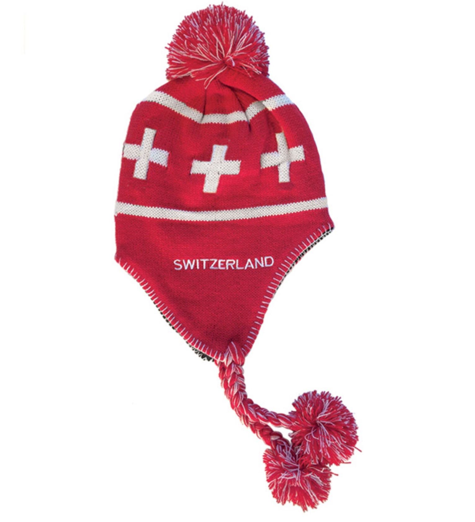 5947_rote-Tibeter-Wintermuetze-mit-Schweizerkreuz