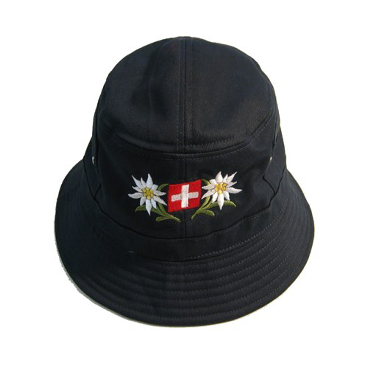 6-0012-06_M-tze-Bob-Edelweiss-Schweizerkreuz-Baumwolle_schwarz