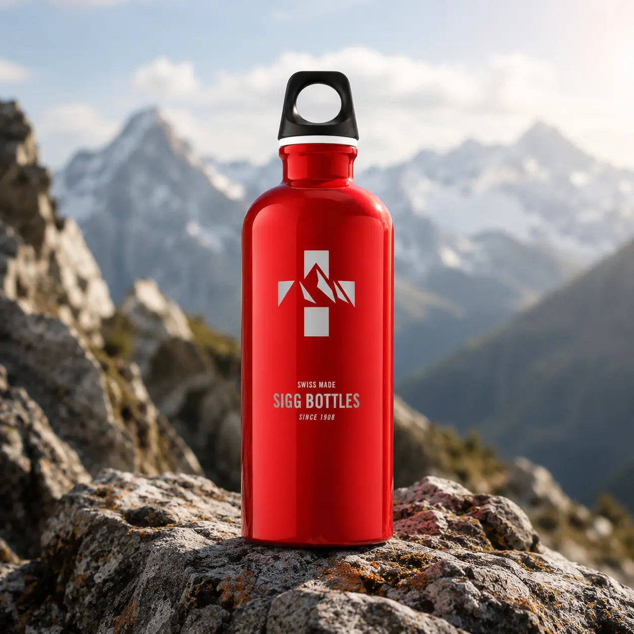 SIGG-Trinkflasche Original Mountain Red, 1 Liter
