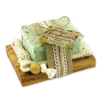 Geschenkset Alpenkräuter Seife aus Schafmilch