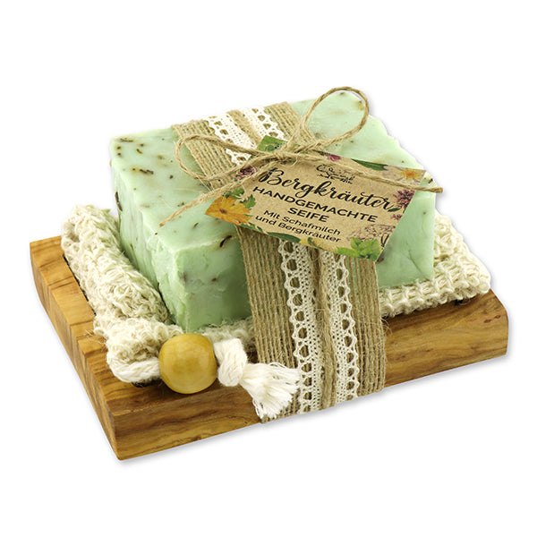 Geschenkset Alpenkräuter Seife aus Schafmilch