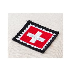 Briefmarke-Schweizerkreuz-Patch
