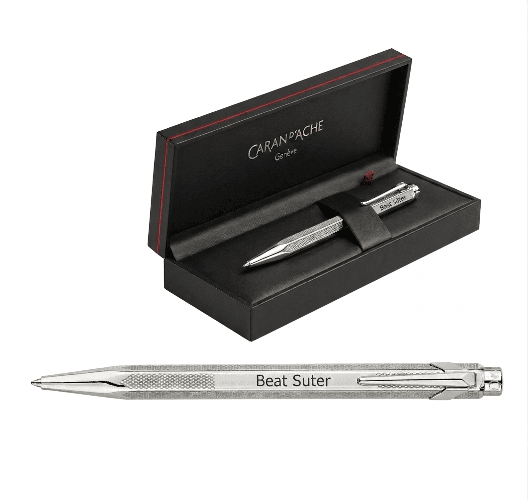 Caran d'Ache Kugelschreiber ECRIDOR CHEVRON palladiumbeschichtet