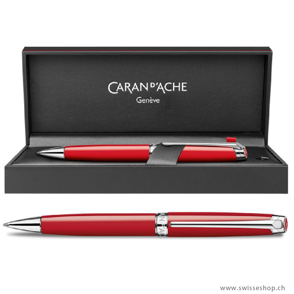 Carandache-Kugelschreiber-LEMAN-Scarlet-Red-Kugelschreiber