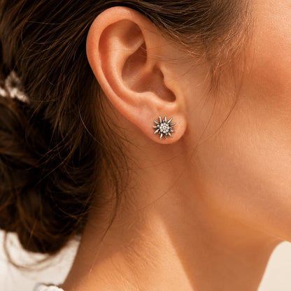 Edelweiss Ohrstecker im Swiss Design
