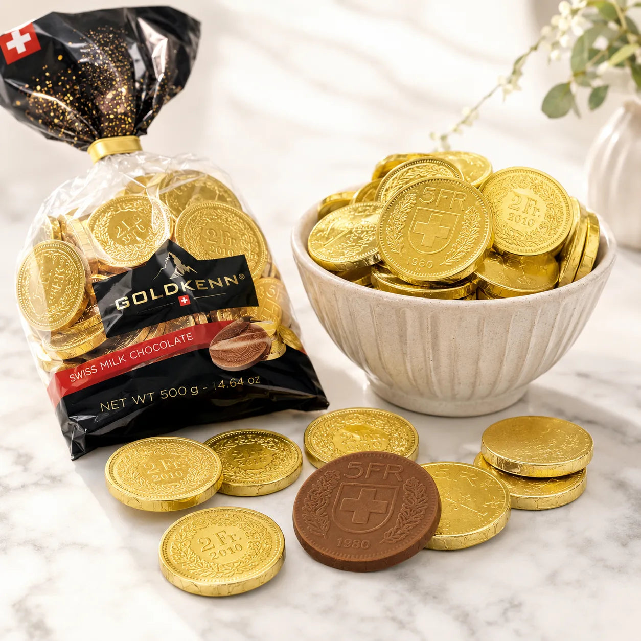 Schokoladen-Goldmünzen in Beutel, 500g