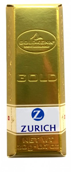 Schokolade Swiss Goldbarren  - Milch Pralinen 300g