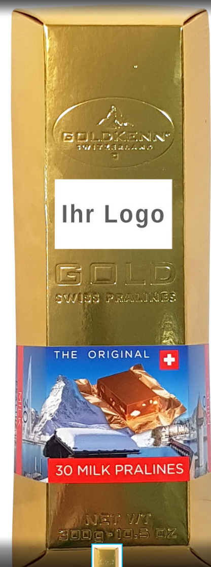 Schokolade Swiss Goldbarren  - Milch Pralinen 300g