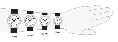 Groessentabelle-Mondaine-Armbanduhr