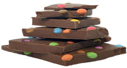 Schokoladen Weihnachtsbaum, Milchschokolade mit Smarties