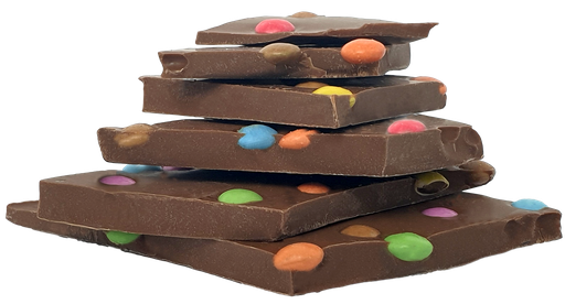 Schokoladen Weihnachtsbaum, Milchschokolade mit Smarties