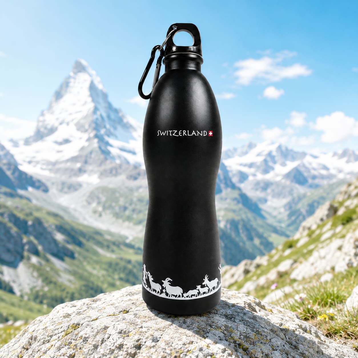 Trinkflasche Scherenschnitt