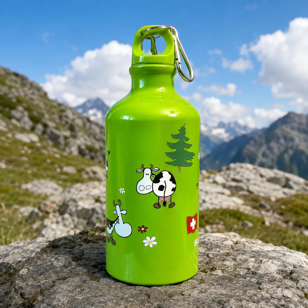 Trinkflasche MUMU COW GRÜN POYA