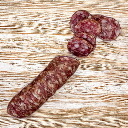 2 Stück Alpenschwein-Salsiz