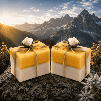 Geschenkset Arnika Pflege-Seifen aus Schafsmilch