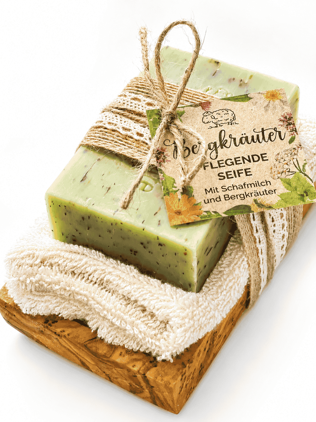 Geschenkset Alpenkräuter Seife aus Schafmilch