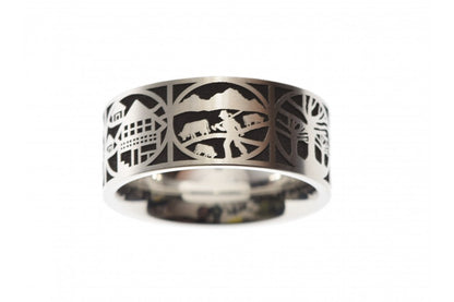 Ring Edelstahl Scherenschnitt 9mm