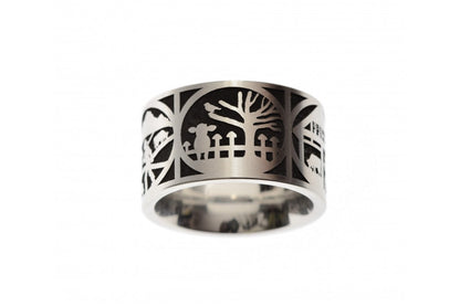 Ring Edelstahl Scherenschnitt 12mm