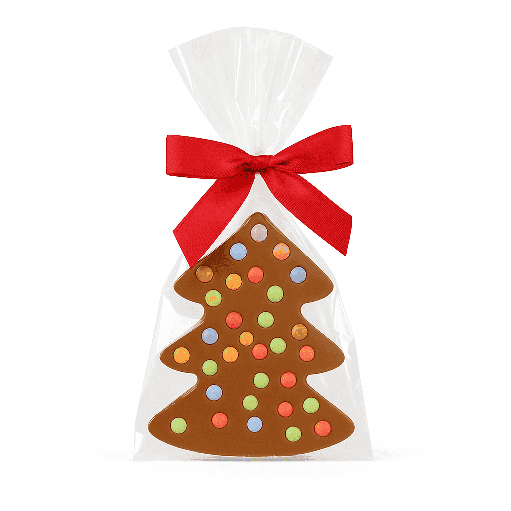 Schokoladen Weihnachtsbaum, Milchschokolade mit Smarties