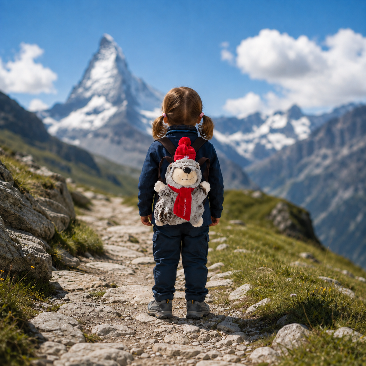 Plüsch-Rucksack Murmeli