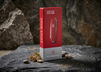 Couteau de poche Victorinox Mini Classic SD rouge transparent
