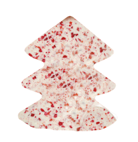 Schokoladen Weihnachtsbaum, weisse Schokolade mit Waldbeeren