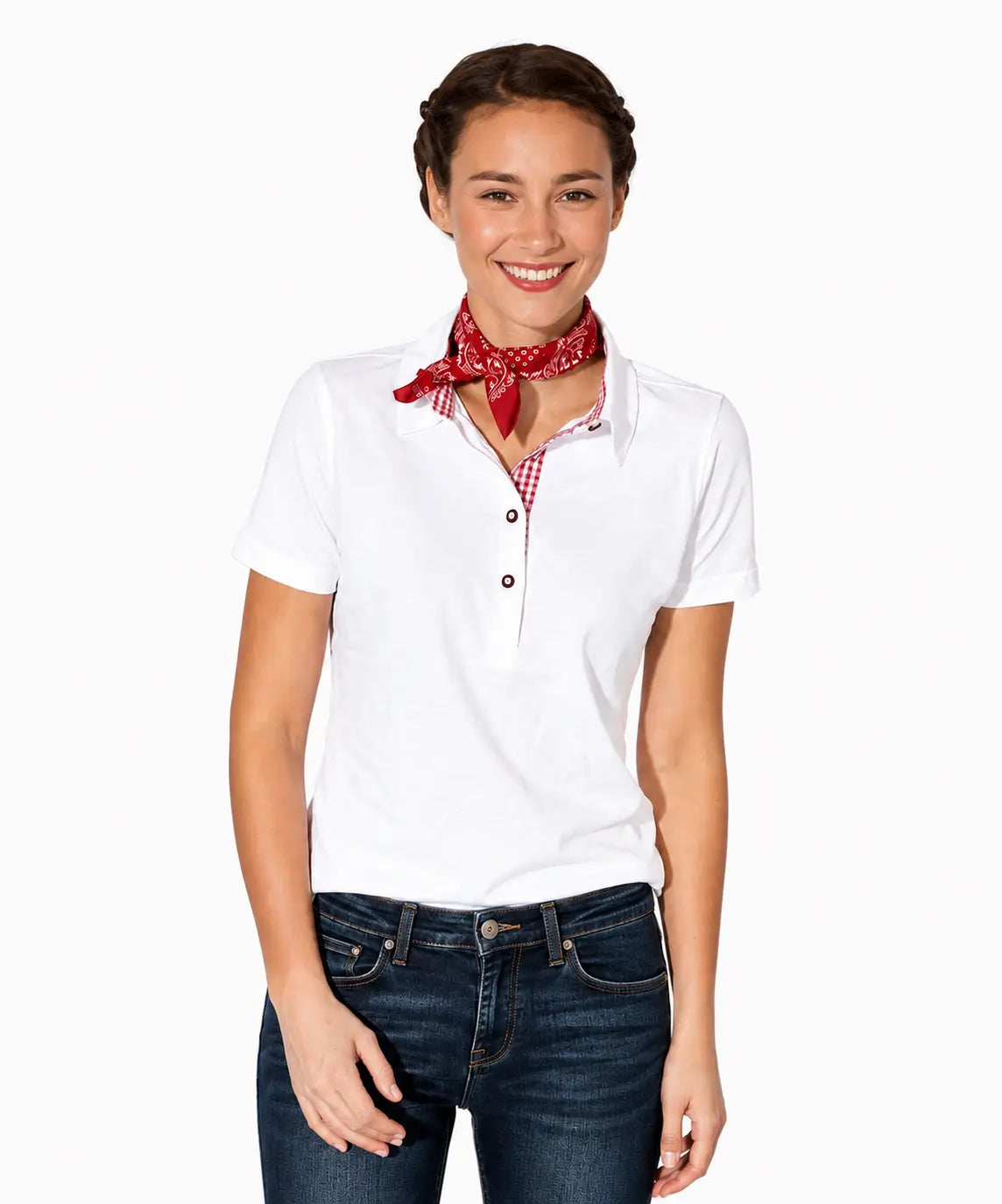 Damen Trachten Piqué Polo