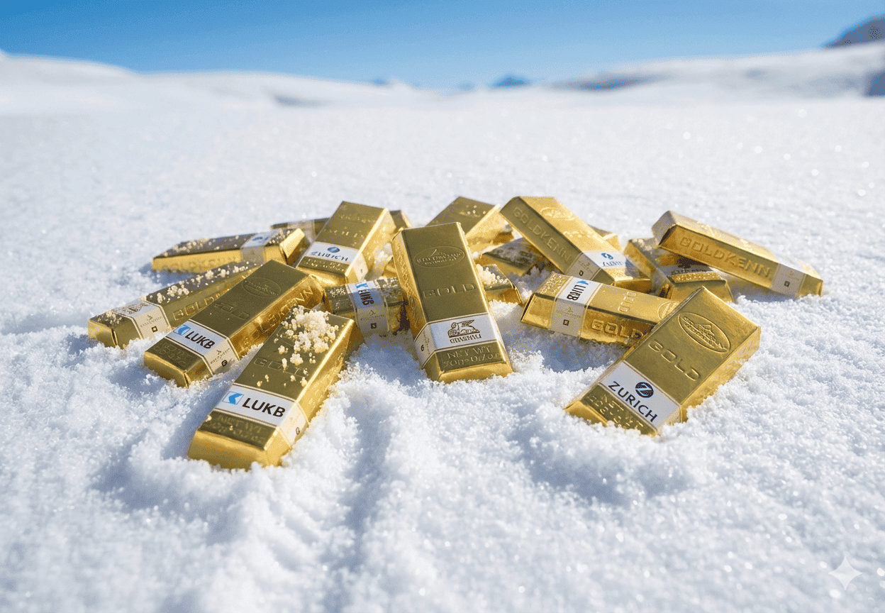 Schokolade Swiss Goldbarren  - Milch Pralinen 300g