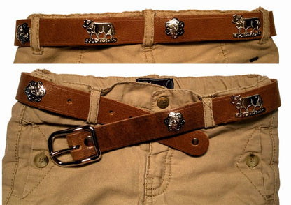 Appenzeller Kinder-Gürtel, 2.5cm breit, Leder